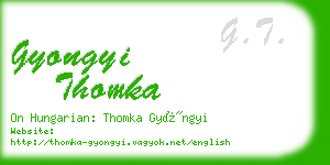 gyongyi thomka business card